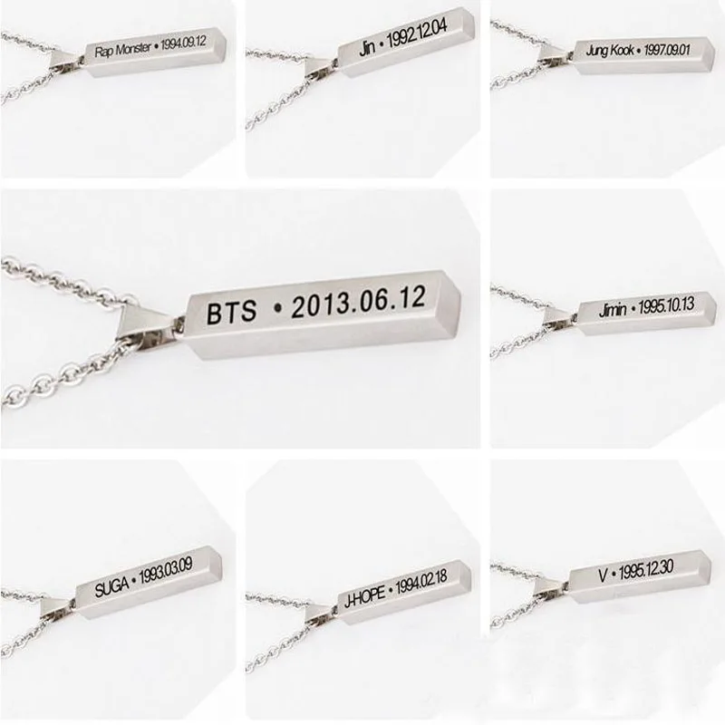 

Customized Necklace men Gift 316L Stainless Steel Custom Personalized Name cubic vertical bar necklace Handwriting Signature
