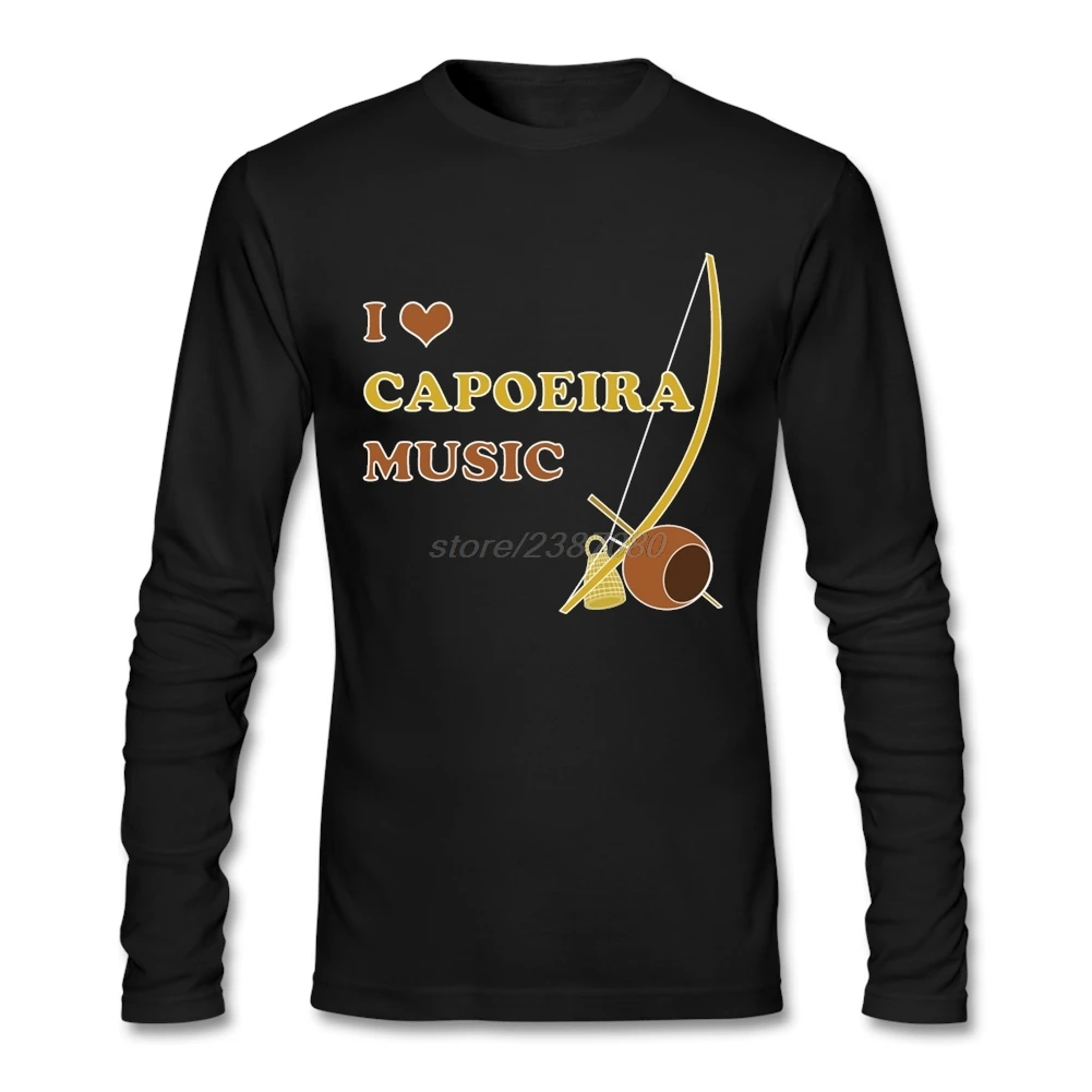 Специальная футболка сделай сам Мужская с надписью I Love Capoeira Music простая стильная