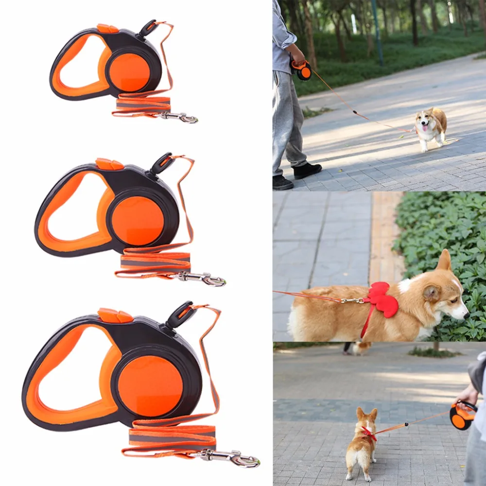 

3M/5M/8M Length Retractable Dog Leash Automatic Reflective Walking Leads For Small Medium Dogs