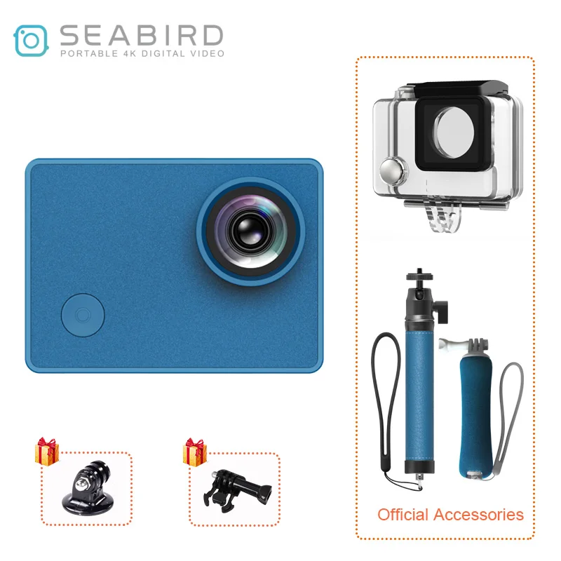Seabird 3 0 4K Спортивная экшн видеокамера s 4k/30FPS 145 градусов широкоугольный 12MP 2 &quotIPS HD