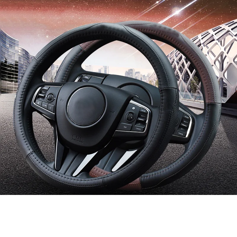 

Lsrtw2017 Fiber Leather Car Anti-slip Steerig Wheel Cover Trims for Acura CDX RDX MDX TLX-L 200-2020 2019 2018 2017 2016 2015