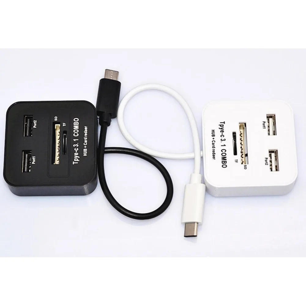 Кардридер USB 3,1 type-C Все в одном SD/Micro SD/TF компактная флеш-карта памяти Адаптер Тип C OTG SD кардридер