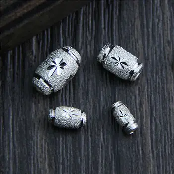 

Elegant 925 Sterling Silver 10x6mm Loose Tube Beads 5pcs/Lot
