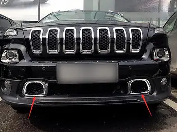 

Front Bottom Bumper Side Grill Grid Cover Trim for Jeep Cherokee 2014 2015 2016