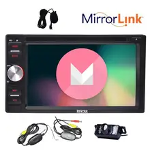 6.2” Android 6.0 Double Din in Dash Car DVD Player GPS Navigation Head Unit Mirror link Airplay 1080P Video + wireless Camera