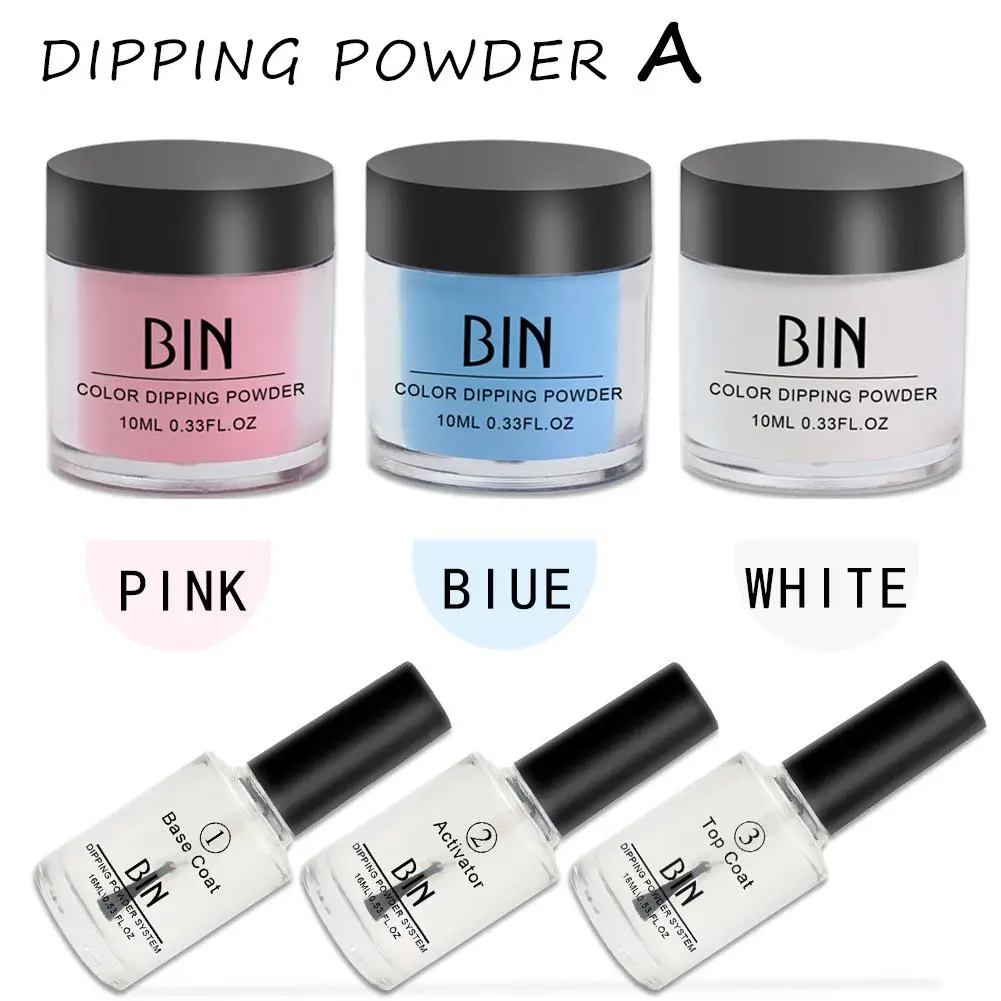 

New Manicure Dip Powder Set Easy To Use Quick Drying Long Lasting Manicure Supplies Nail Art Beauty Tool Skin-friendly Natural