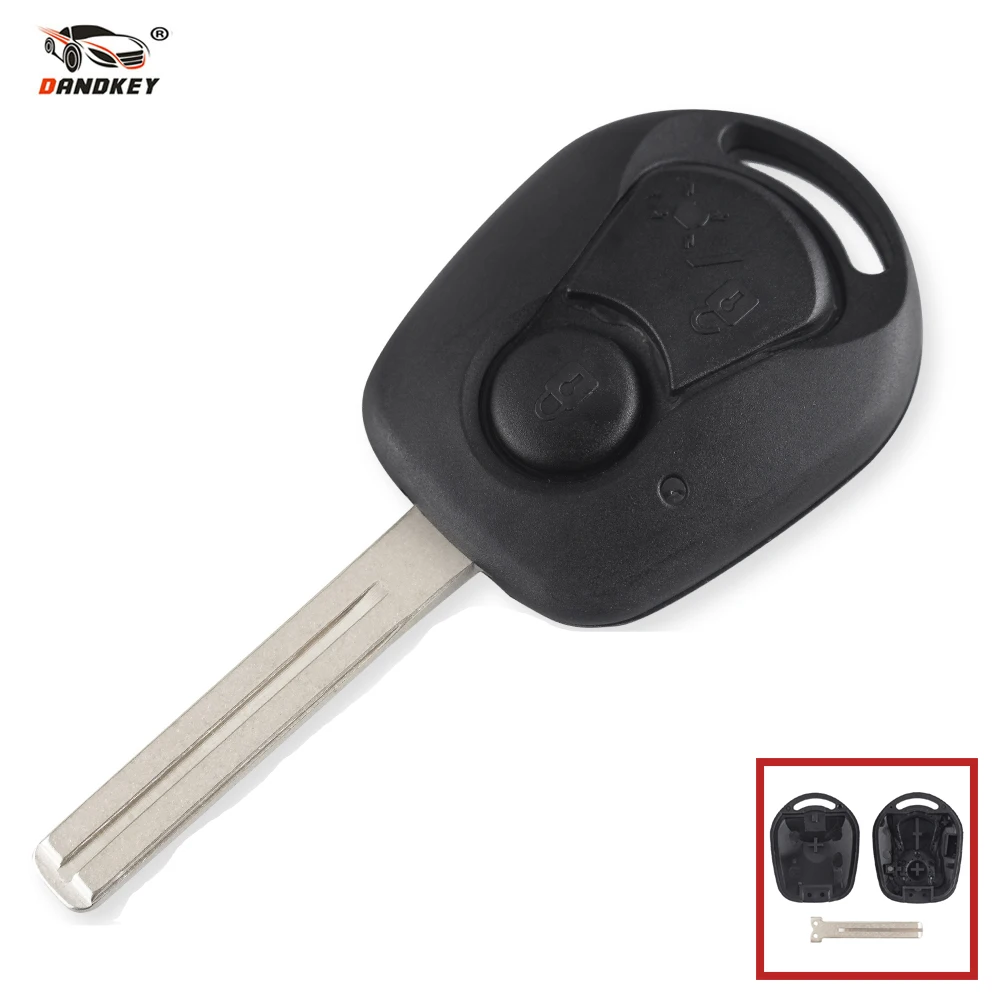 

Dandkey 2 Buttons Remote Key Shell Case For Ssangyong Actyon Kyron Rexton Fob Remote Car Key Cover Case Fob Replacement