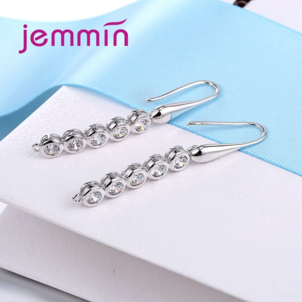 Длинные висячие серьги с австрийским кристаллом|findings earrings|findings 925jewelry findings & components