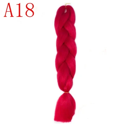 LISI волосы синтетические вязанные крючком косички в джамбо плетение волос одна штука 24 дюйма 100 г/шт. чистый цвет в наращивание волос - Цвет: P4/24