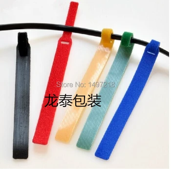 

20pcs/lot 13mm*175mm Ultrathin magic tape cable tie nylon strap Power Wire Management Magic Tape Sticks Free shipping