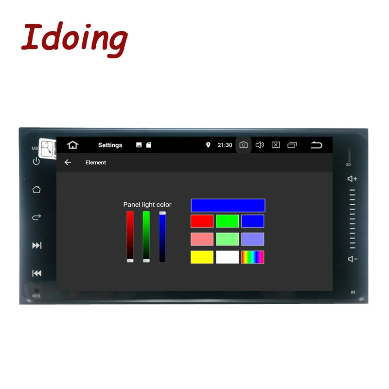 Perfect Idoing 7"Universal Car Android DSP 9.0 Radio Multimedia Player Fit Toyota 4G+32G IPS Full Touch Screen GPS Navigation Fast Boot 1