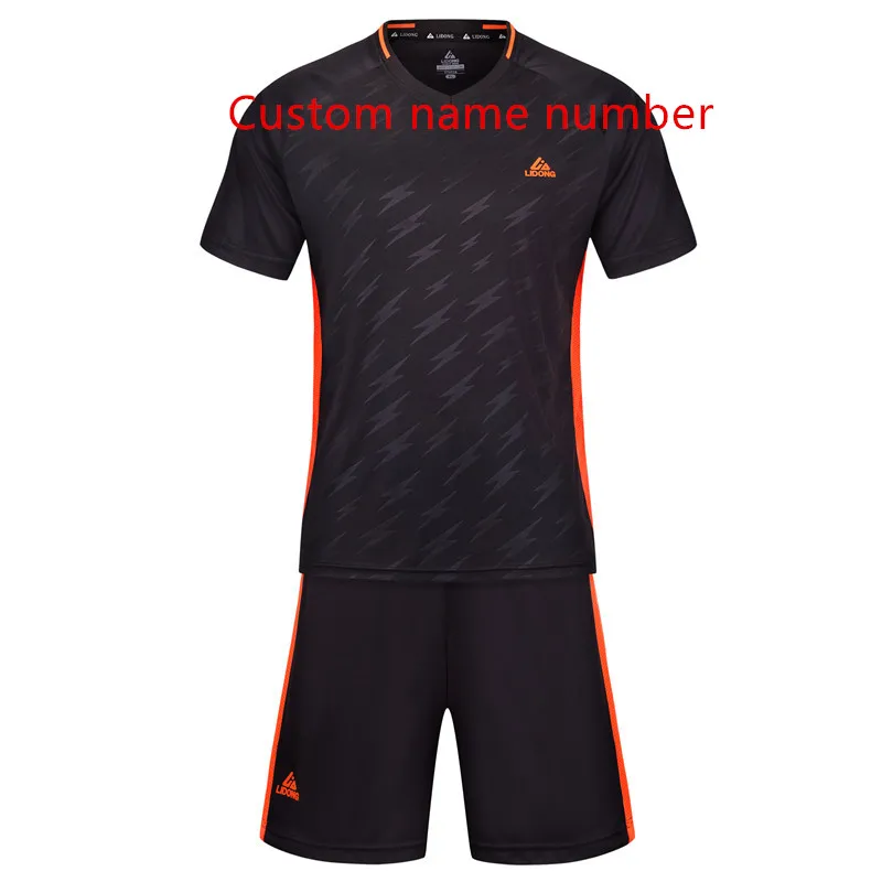 Новинка для мужчин Детские майки спортивные комплект футбол форма Training futbol maillot de foot voetbal tenue дети voetbalshirts на заказ - Цвет: custom name number