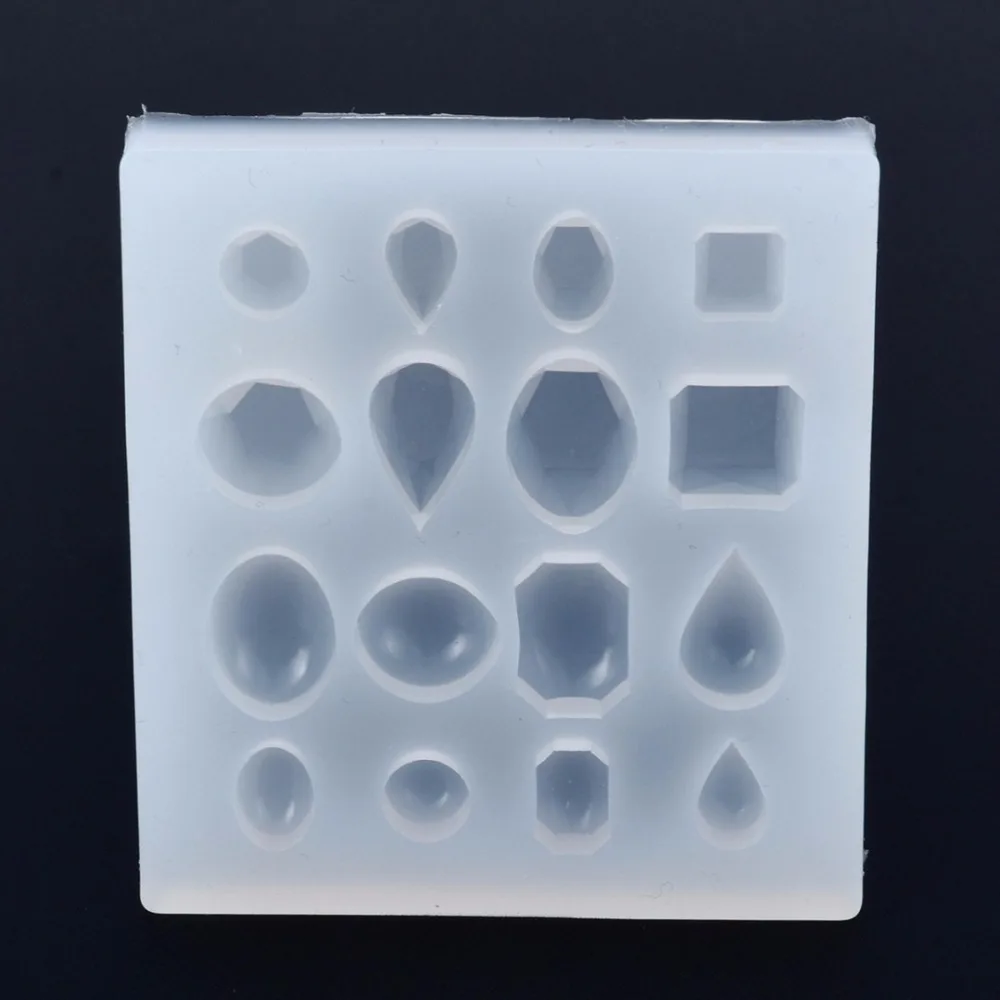1pc DIY Silicone Mold Resin Jewelry Making Epoxy Pendant Mould Gemstone Mold Pop For Making