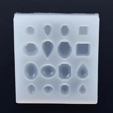 1pc DIY Silicone Mold Resin Jewelry Making Epoxy Pendant Mould Gemstone Mold Pop For Making Necklace Earrings Bracelet Shellhard