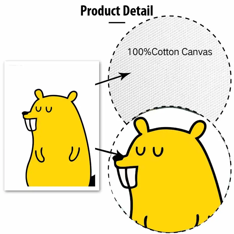 Colorful Cartoon Animals Flamingo Bear Posters Prints Cute Dinosaur Lion Canvas Painting Decoration For House Kid Room Wall Art  (1)