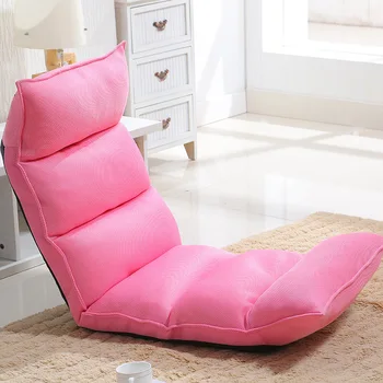 

A2 Living Room Lazy Sofa Foldable Single Chair Removable Washable Fabric Recliner Bedroom Creative Balcony Bay Window Floor Sofa