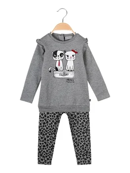 

Heavy Sweatshirt + leggings spotted-full 2 pieces baby girl