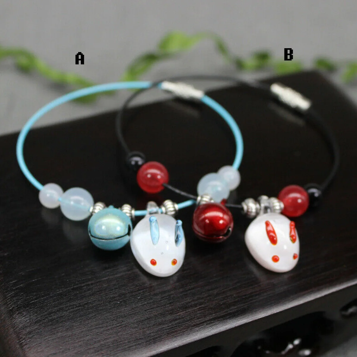 

Grandmaster of Demonic Cultivation Wuxian Wangji Yaoi Rabbit Bracelet Handmade
