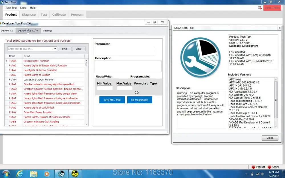 ptt 2.6.70 with developer tool