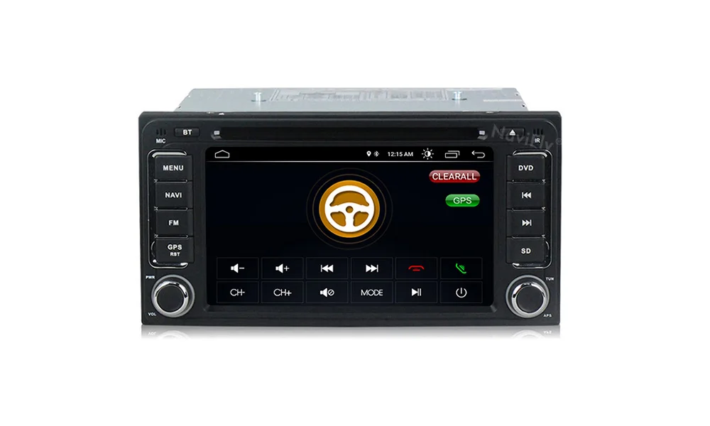Excellent New Arrival!Navifly android8.1 Car multimedia Player Navigation GPS DVD for Toyota corolla RAV4 universal car radio NAVI 12