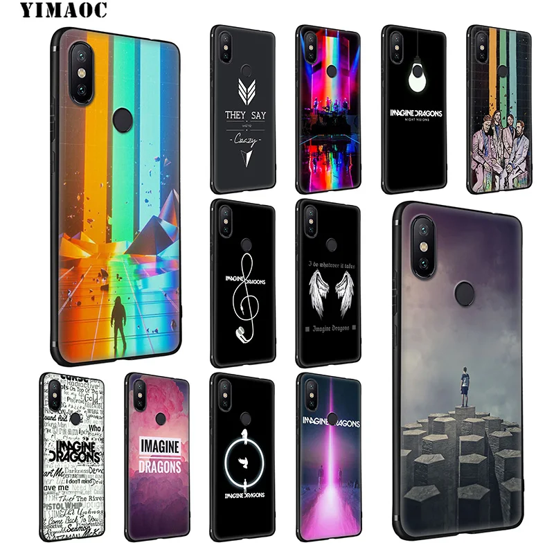 YIMAOC нарисованные Драконы Рок Мягкий силиконовый чехол для телефона Xiaomi Redmi 7A Note 7 6