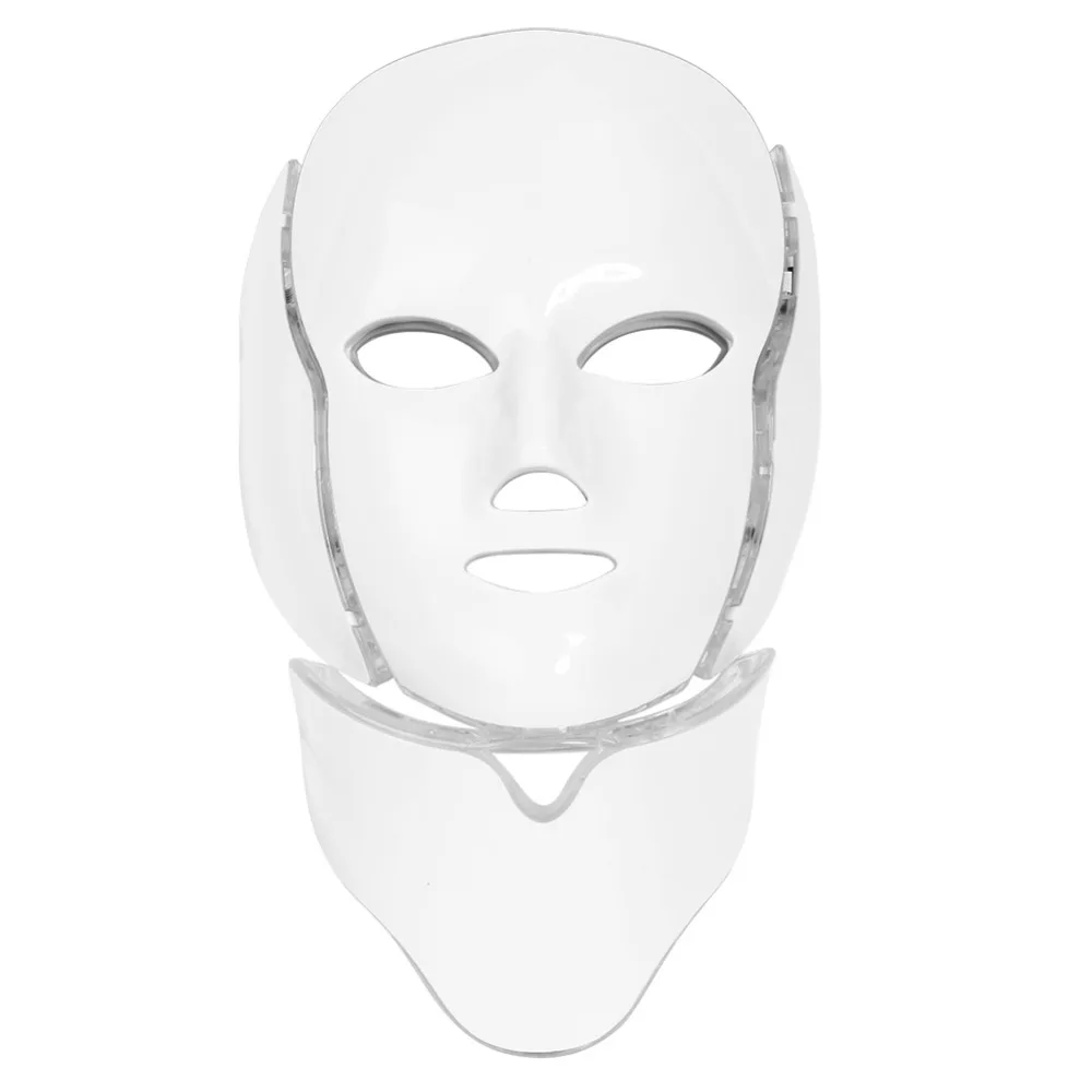  7 Colors Electric LED Facial Mask Neck Skin Rejuvenation Facial Massager LED Therapy Machine Beauty