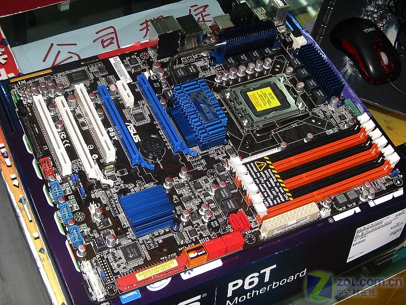 Настольная материнская плата Asus P6T X58 Socket LGA 1366 Core i7 Extreme DDR3 24G ATX UEFI биос оригинальная б/у материнская плата в продаже