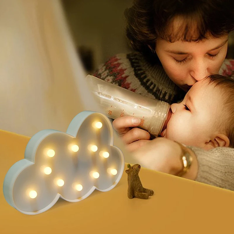 Moon Star Cloud Night Lights (2)
