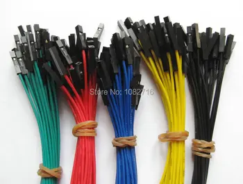 

200 pcs 30cm 26 AWG 2.54mm 1p-1p Female to Female Dupont Wire Jumper Cable For Arduino 40pcs x 5 colors , Free Shipping
