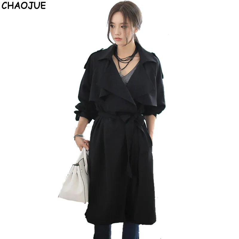 CHAOJUE Loose long trench coat female 2017 spring/fall