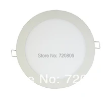 10 шт./партия, 18 Вт Светодиодный светильник, белый круглый потолочный светильник, AC85-265v, Чистый/теплый белый