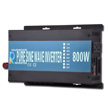 

800w Pure Sine Wave Power Inverter Battery Controller LED display Off-grid Charger Car Solar DC 12V 24V 48V to AC 120V 220V