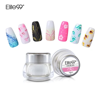 

Elite99 3D Painting Color Gel Drawing UV Gel DIY Nail Art Paint For Painting Varnish Need Base Top Coat Gel Lacquer 12 Colors