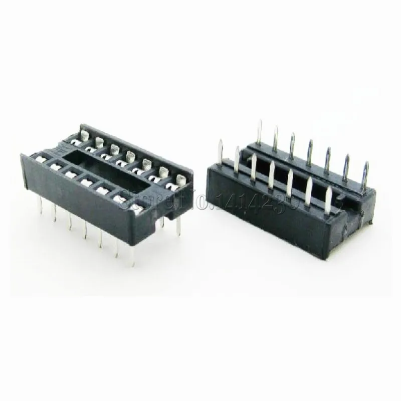 10Pcs 14pin DIP IC sockets Adaptor Solder Type 14 pin DIP 14-in ...