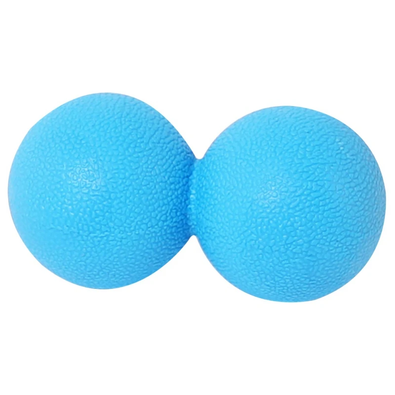 Арахисовое ЛАКРОСС массажные шары TPE Нетоксичная кожа безопасность двойной мяч терапевтическая, для мышц Снятие напряжения тела фасции массажер