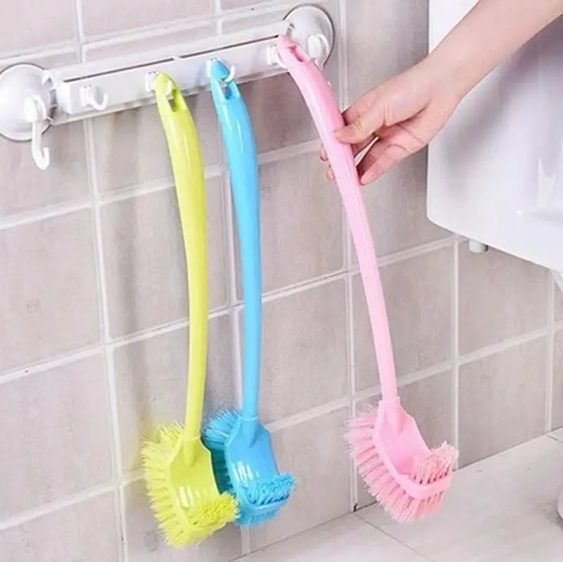 Multifunctional Long Handle Two sides Brushed Washing Brush Bathroom