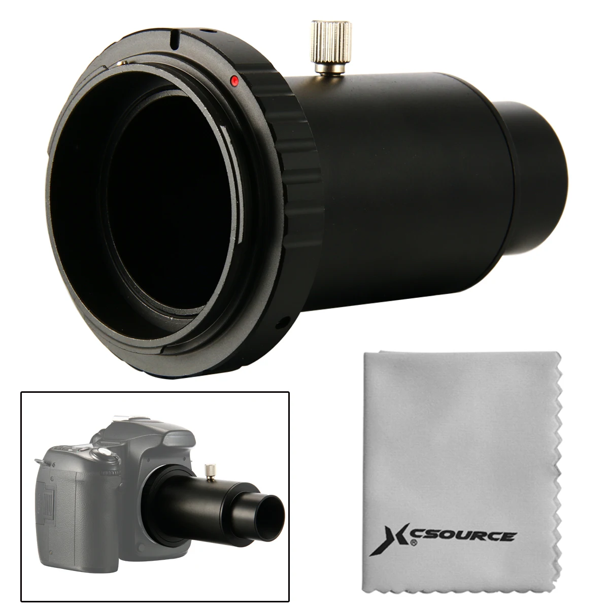 T T2 Lens Mount Adapter for Canon EOS SLR Camera + 1.25