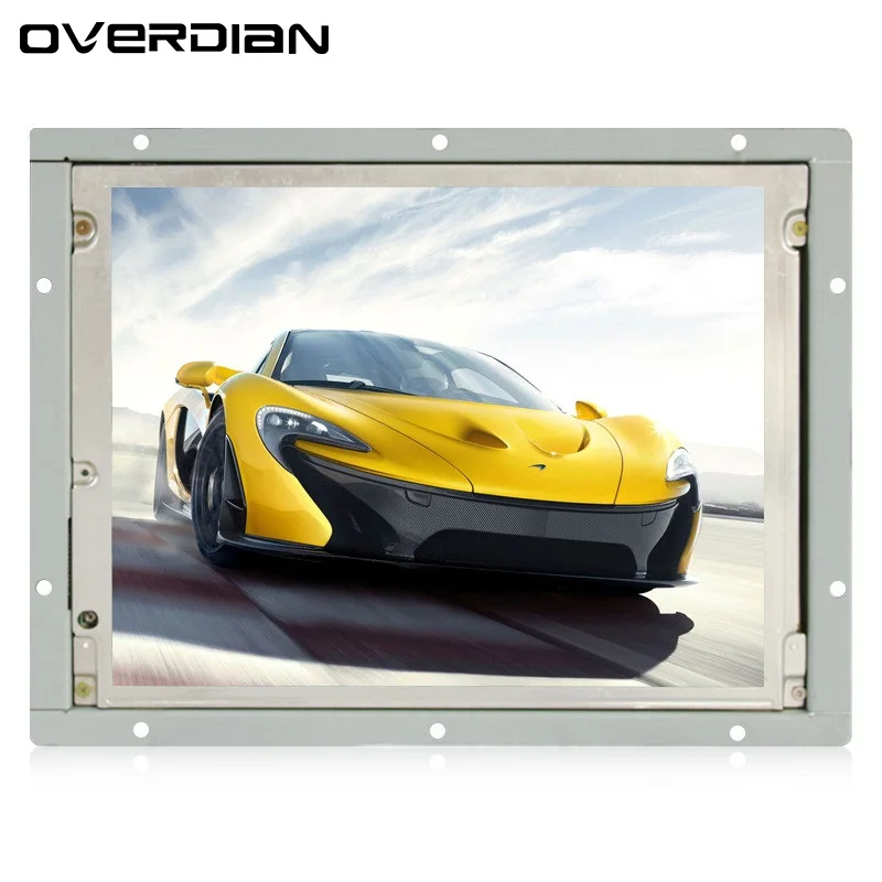 

8.4Inch/8.4" Non-Touch Industrial Control Lcd Monitor VGA/HDMI/AV/TV Interface White Open Frame Metal Shell TFT Type 4:3 800*600