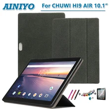 Для chuwi Hi9 air Tablet чехол из искусственной кожи складной чехол-подставка для 10,1 ''chuwi Hi9 Air+ стилус+ пленка для экрана