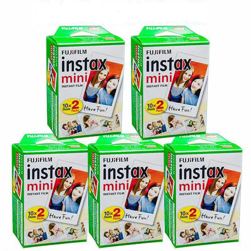 100 листов оригинальная пленка Fujifilm Fuji Instax Mini белый лист для Polaoird mini 7 7s 8 9 10 20 25 30 50s 55