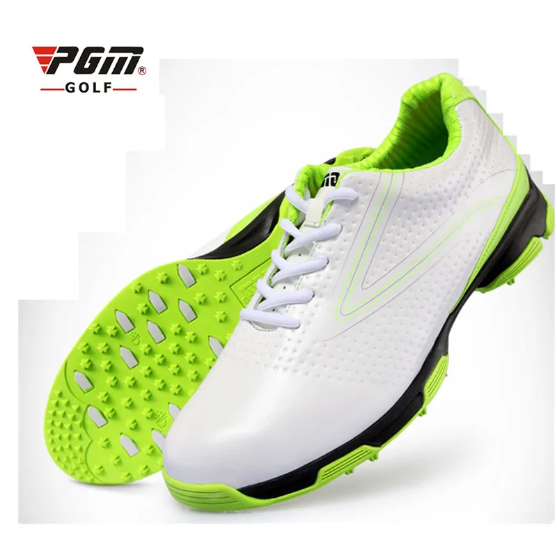PGM genuine sale 3D platen golf shoes men breathable waterproof breathable waterproof leather casual cowhide patent fixed studs