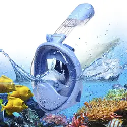 AOTU полный сухой детей подводное плавание анти-туман анфас Малыш безопасности маска плоской поверхности Watersport подводный очки маска