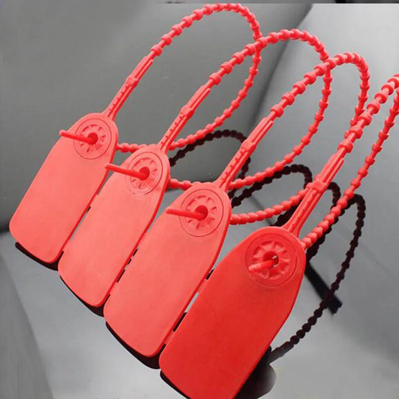 20pcs disposable plastic seal with padlock cable tie 310mm bead type