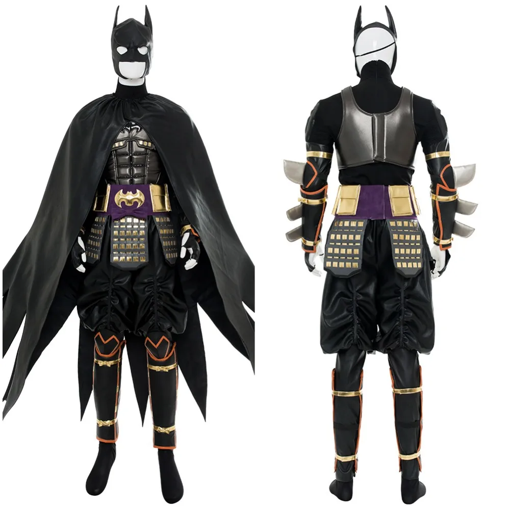 

2018 Movie Batman Ninja Batman Cosplay Costume Adult Men Outfit Suit Cape Halloween Cosplay Costume Action Figure Version