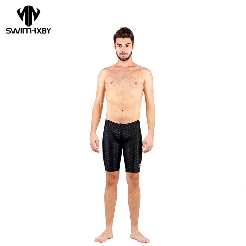 HXBY Men Racing Swimwear Shark Skin Competitive Swimsuits Swimming