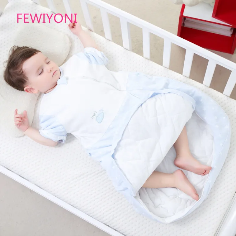 Детский хлопковый спальный мешок, детский конверт с длинным рукавом, спальный мешок, дышащий, не флуоресцентный, неонатальный, противоскользящий, одеяло