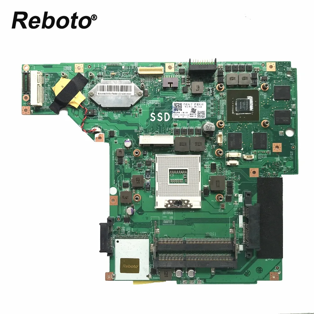 

Reboto FOR MSI GE70 laptop motherboard Mainboard MS-17561 DDR3 PGA 989 N13P-GT-A2 GT650M/2GB 100% Tested Fast Ship