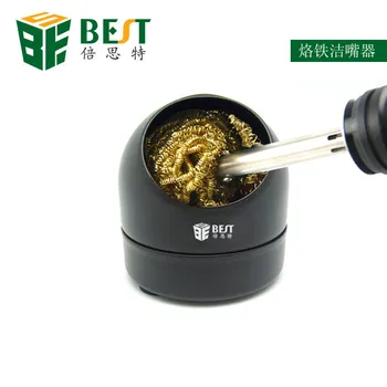 

BEST 2pcs Welding Solder iron tip Cleaner mesh filter cleaning nozzle tip copper wire ball clean ball dross box Cleaning Ball