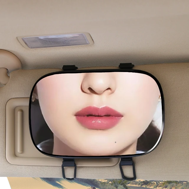 1pc LED Sonnenblende Kosmetik spiegel praktische tragbare Auto Make-up Spiegel  Sonnenschutz Autos piegel Auto Innenspiegel mit LED-Licht - AliExpress