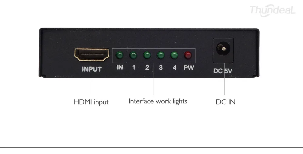 Full HD HDMI split ter 1080P 2K* 4K видео HDMI 1X4 1X8 split 1 in 4/8 Out двойной дисплей Источник питания без переключателя для HDTVDVD PS3 Xbox